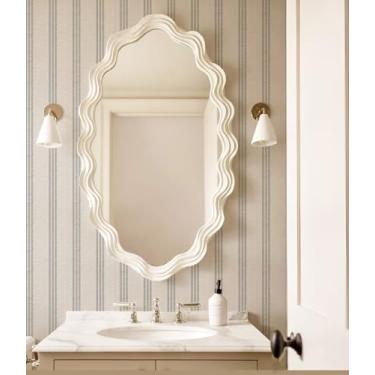 Imagem de RollsRolla Papel de parede moderno listrado azul marinho e branco, removível, estilo country francês, compatível com parede texturizada, papel de parede colado para berçário, banheiro, quarto