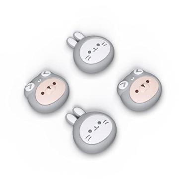 Imagem de playvital Capas De Joystick Cinza Claro Para Nintendo Switch, Manoplas Switch Lite, Capa Analógica Oled - Cosplay Gatinhos E Cachorrinhos