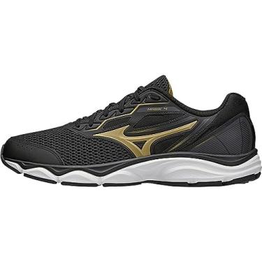 Imagem de Tênis Mizuno Masculino Wave Hawk 4 Preto/ouro 101047047-801 42