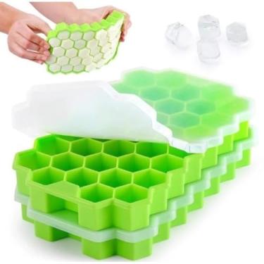 Imagem de Forma de Gelo Silicone Chocolate Drink Top Hexagono Colméia(2 UNI)