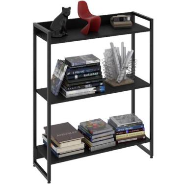 Imagem de Estante Multiuso Para Escritório Industrial 03 Prateleiras Areta 104x8