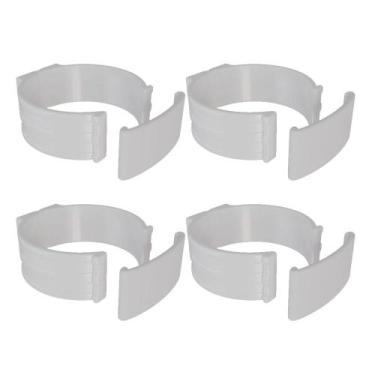 Imagem de Kit 4 Abraçadeira Impacto C/ Trava Tubo 75mm 3'' Incolor - Estrela