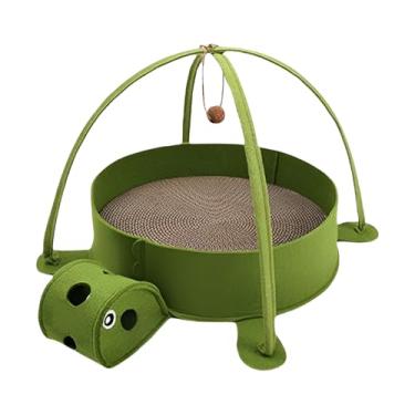 Imagem de Rrlihjgu Arranhador Para Gatos De Cartão,Divã Para Animais De Porte Grande E Arranhador Para Carro - Brinquedo em Forma de Tartaruga Desmontável Companheiro para Casa Sala