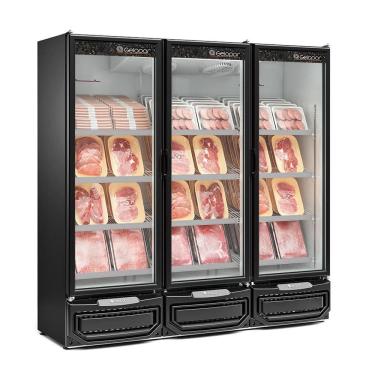 Imagem de Refrigerador Expositor Vertical 1468 Litros Preto 220V Gelopar GCBC-1450