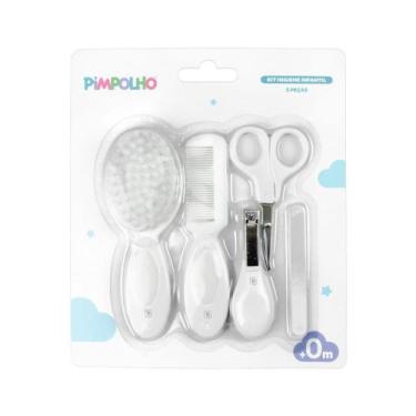 Imagem de Kit Cuidados Para Bebê Pimpolho c/5 Peças Neutro Branco 0301241-01