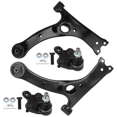 Imagem de IRONTEK 4 peças de braço de controle frontal com juntas esféricas para Toyota Matrix 2003 2004 2005 2006 2007 2008/Corolla 2009 2010 2011 2012 2013, para Pontiac Vibe 2003 2004 2005 2013 06 20 07 2008