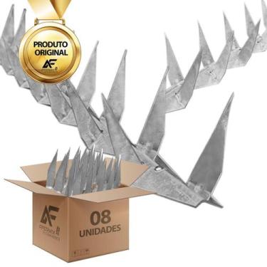 Imagem de Kit 4 Mandíbula De Proteção De Muro Espeto Cerca Farpado 4 Metros - Af