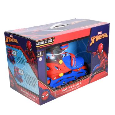 Imagem de Patins e Conjunto de Protecao - Spider Man HONGYAO