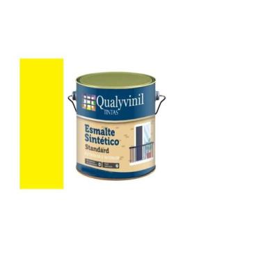 Imagem de Esmalte Sintético Qualyvinil Ferro Madeira Brilhante 900ML, Amarelo