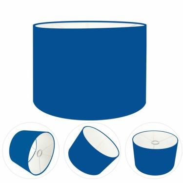 Imagem de Cúpula Abajur Cilíndrica Cp-8022 Ø45x30cm Azul Marinho