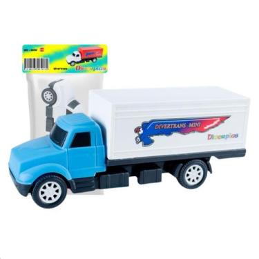 Imagem de Caminhão Infantil com Carga Brinquedo Diverplas, Com baú