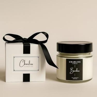 Imagem de Vela Aromática de Bamboo 140g | Caixa Presenteável + Vela mini - Charliss Candles