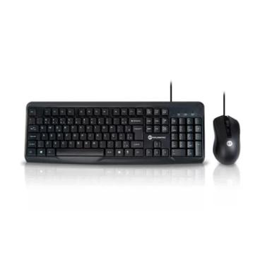 Imagem de Kit Teclado E Mouse C/ Fio Black Elegance | Goldentec