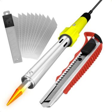Imagem de Ferro De Solda 100W 220V Elétrico + Kit Estilete 10 Laminas - Startool