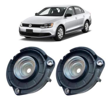 Imagem de Par Coxim Batente Amortecedor Dianteiro Vw Jetta 2012/... - Solupe Par