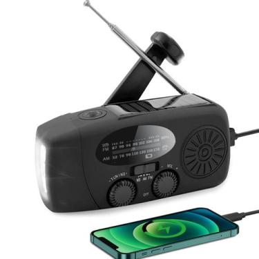 Imagem de Rádio Meteorológica de Emergência Puyinii AM/FM/NOAA 2000mAh Preto