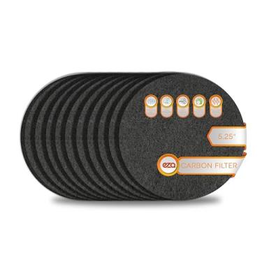 Imagem de Filtro de ar condicionado de fibra de carbono ativado de alta qualidade RV – Substituição do filtro de carbono CA para ventilação CA para RV (pacote com 10, redondo de 13,3 cm)