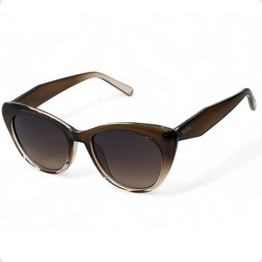 Imagem de ÓCULOS DE SOL SOLON GLASSES CAT EYE GATINHO COM PROTEÇÃO UV400 + CASE RIGIDA + FLANELA + LIMPA LENTES
