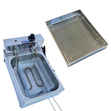 Imagem de Fritadeira Industrial Elétrica Cuba Inox 5 Litros com Escorredor M(220)