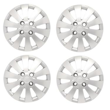 Imagem de Kit 4 Calota Aro 14 Compatível c/Roda Etios/Yaris - Prata
