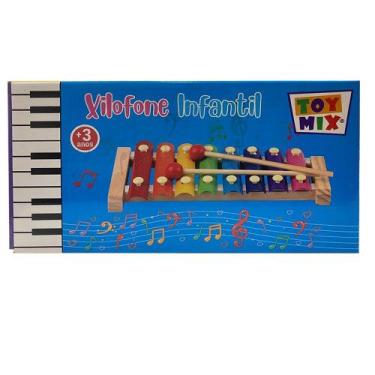 Imagem de Xilofone Infantil Brinquedo Musical Com 8 Notas - Toy Mix