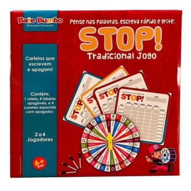 Imagem de STOP - Tradicional Jogo Educativo Infantil - Bate Bumbo