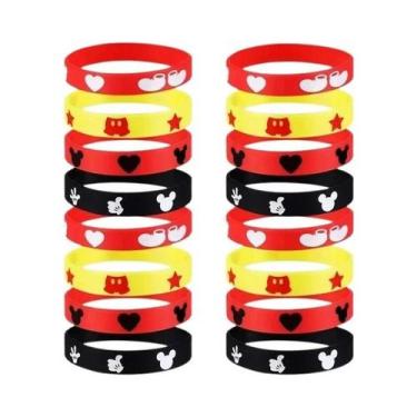 Imagem de Brindes De Festa Do Mickey Mouse Para Crianças: Pulseiras De Pressão, 