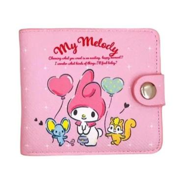 Imagem de Kawaii Hello Kitty Cinnamoroll My Melody Kuromi Sanrio Pu Porta-moedas