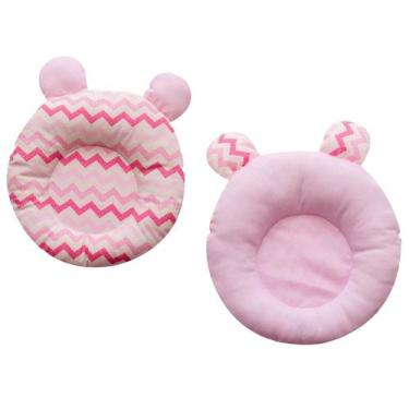 Imagem de Travesseiro Anatômico Redondo para Recém Nascido para Bebê Menina CHEV