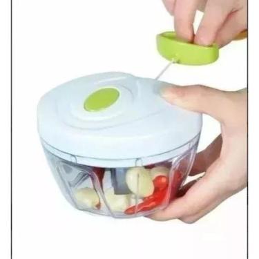 Imagem de Triturador Cortador Alho Cebola Processador Alimentos Manual P - MKB