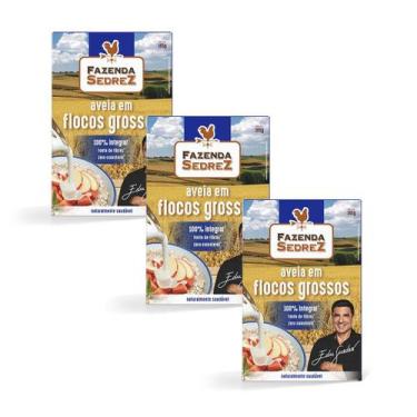 Imagem de Combo Aveia Flocos Grossos 165g Fazenda Sedrez - 3 unid