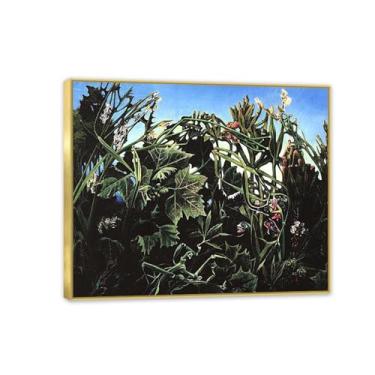 Imagem de Max Ernst Print on Canvas The Joy of Life Reproduções de arte famosas Max Ernst Home Painting Poster Surrealism Wall Art Decor for Living Room Gifts40x30cm (40.6x30.5 cm) Emoldurado