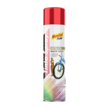 Imagem de Tinta Spray Mundial Prime Metálica Vermelho 400ml - Aeroflex