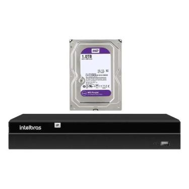 Imagem de Gravador Ip Nvr 8 Canais Poe Nvd 1408 P + Hd 1 Tb Purple Intelbras