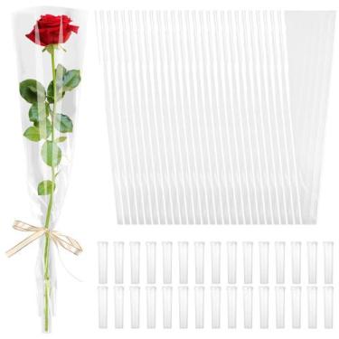 Imagem de Manga de flores e tubos de água para buquês cridoz 100 unidades