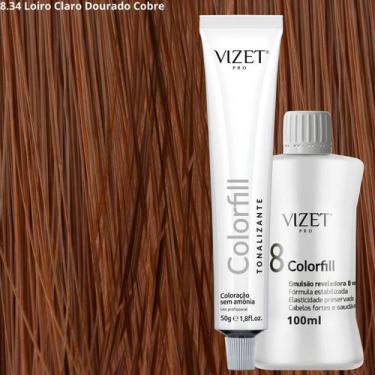 Imagem de Tonalizante Profissional 50gr + Emulsão 100ml Vizet