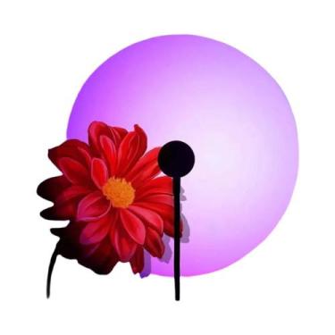 Imagem de Lâmpada De Projeção Do Pôr Do Sol USB Luz Noturna Atmosférica Arco-Íri