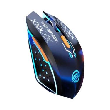 Imagem de Mouse Sem Fio Bluetooth 5.4 Retroiluminado RGB 2.4G Dual-mode Recarreg