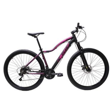 Imagem de Bicicleta Aro 29 Ksw Bike Feminina Shimano Freio A Disco 21 Marchas Preto Fos -ad Rosa 15