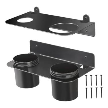 Imagem de Dualoai Suporte de Funil de óleo de 2 Peças com Parafusos, Dreno de Líquido de Garagem, Suporte de Montagem de Metal Doméstico com Copo Removível para Montage