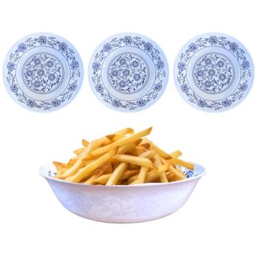 Imagem de 3 Tigelas Bowl Pote Em Melamina Portuguesa Decorado 850ml