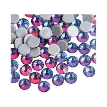 Imagem de Strass De Cristal AB Roxo Para Aplicação a Quente, Decorações De Tecid