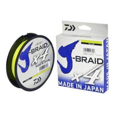 Imagem de Linha Multifil. Daiwa J Braid X4 20Lb 0,21Mm 135M Amarela