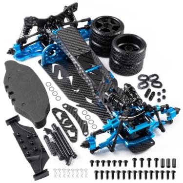 Imagem de WEFEINO Alloy & Carbon RC Chassis Body Frame Kit Rear Wheel Drive Upgrade Parts for 1/10 Sakura D5 Standard+MR RC Road Drift Car