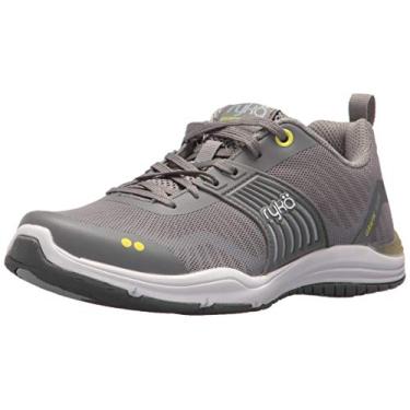 Imagem de Ryka Fluxo Grafik Feminino, Cinza congelado/verde-limão brilhante/azul macio, 6