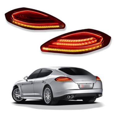Imagem de Par para Porsche Panamera 970.2 2014-2016 LED conjunto de lâmpada traseira de ambos os lados