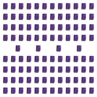 Imagem de harayaa 100x Cubos de acrílico Dados em branco Dados educacionais 0,39 polegadas Brinquedos de treinamento sensorial Blocos de construção para casas, Tolet