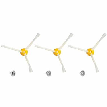 Imagem de Pacote com 3 escovas laterais de substituição para robôs a vácuo compatíveis com iRobot Roomba 900, 800, 700, 600, 500, modelos da série 960 980 981 985 880 890 891 895 760 770 614 650 655 666 5 671