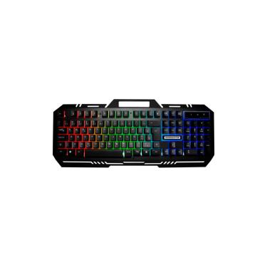Imagem de Teclado Gamer K-MEX Fusion Color KM-M712 RGB / Rainbow ABNT2 Preto
