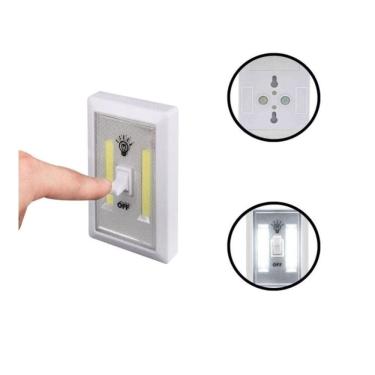 Imagem de Luminária Abajur C Interruptor Estante Armario Parede Closet